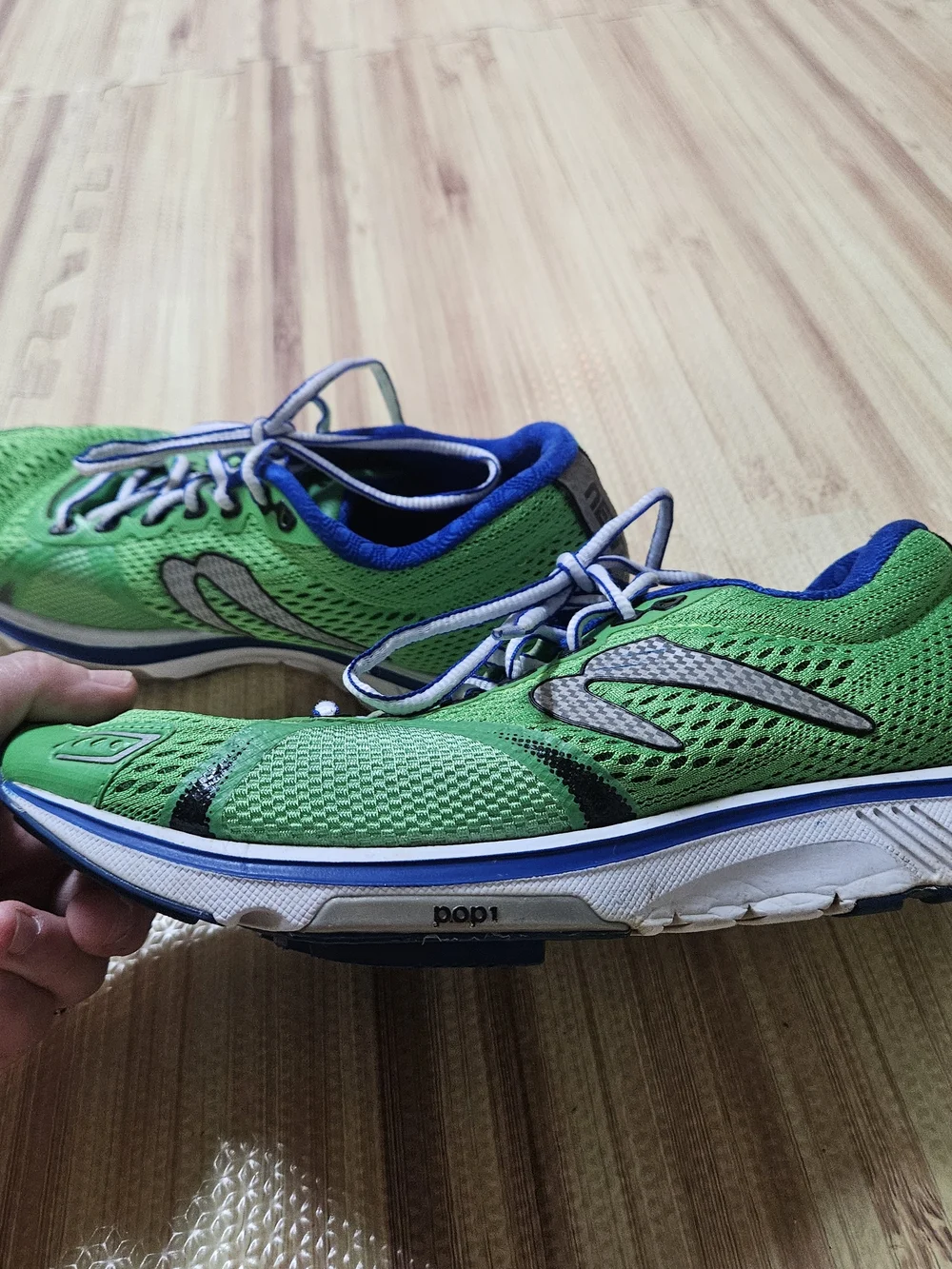 Newton Gravity 5 V Men's Running Shoes Green Blue M000116 Size 7.5 Gravitas V